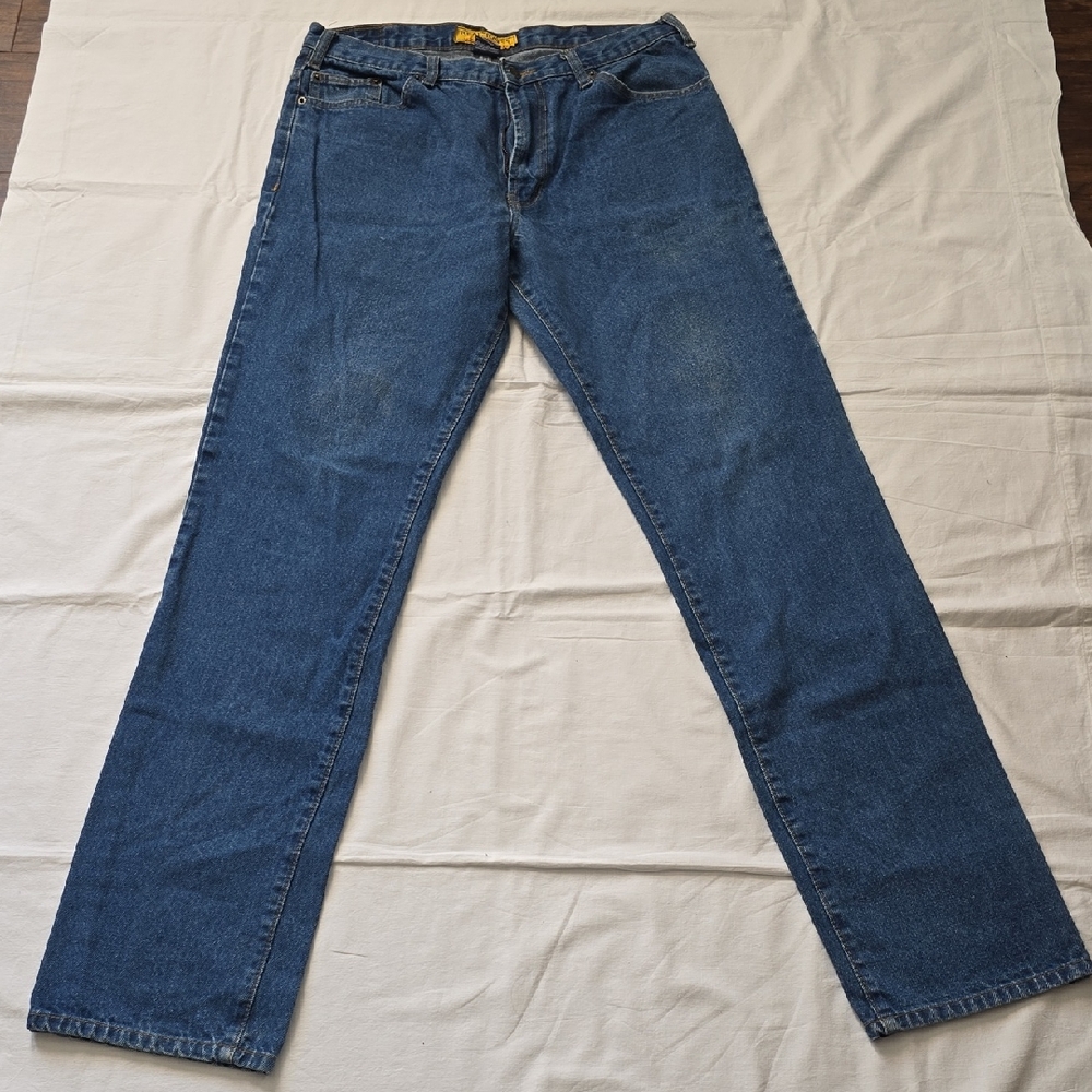 Men's Blue Denim Straight Jeans